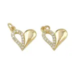 Brass Micro Pave Cubic Zirconia Pendants