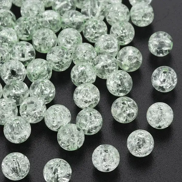 Transparent Crackle Acrylic Beads