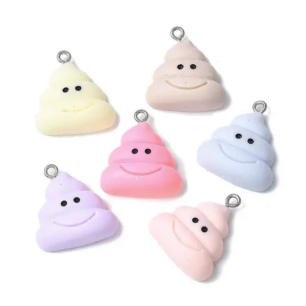Funny Opaque Resin Pendants