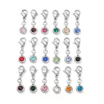 304 Stainless Steel Rhinestone Pendants