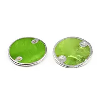 Spray Painted Natural Freshwater Shell Connector Charms