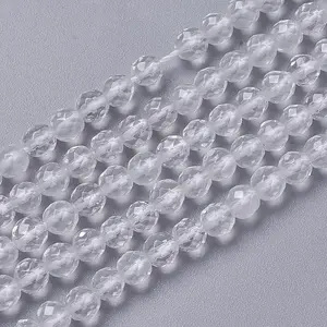 Natural Quartz Crystal Beads Strands