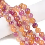 Dyed Natural White Jade Beads Strands