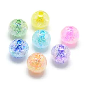 Crackle Style Acrylic Beads