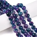 Dyed Natural White Jade Beads Strands