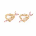 Brass Micro Pave Cubic Zirconia Pendants