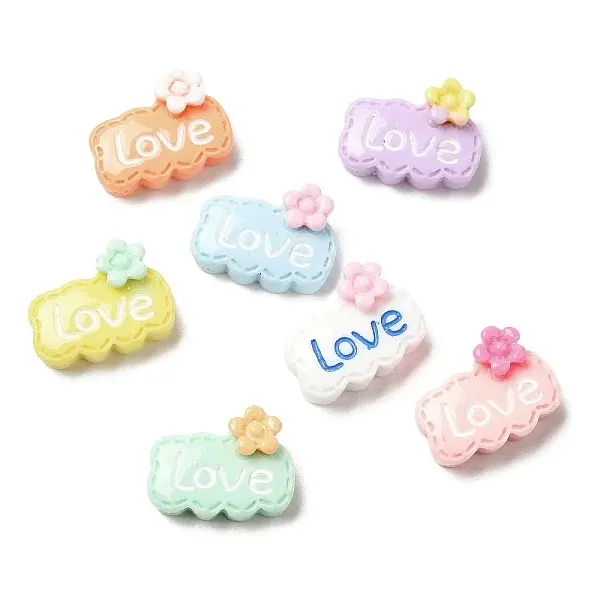 Cartoon Opaque Resin Cabochons