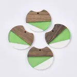 Resin & Walnut Wood Pendants