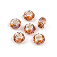 Transparent Glass European Beads