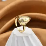 Rack Plating Brass Micro Pave Clear Clear Cubic Zirconia Cuff Finger Rings for Women