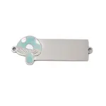 304 Stainless Steel Sky Blue Enamel Connector Charms