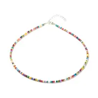 Glass Seed Beaded Necklace
