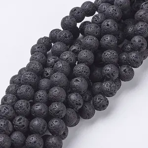 Natural Lava Rock Beads Strands