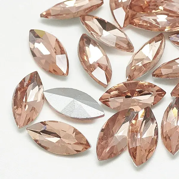 Pointed Back Glass Rhinestone Cabochons