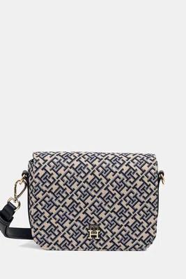 Kabelka Tommy Hilfiger tmavomodrá barva, AW0AW17447