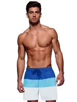 Pánské koupací kraťasy modro-bílé