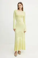 Šaty Twinset žlutá barva, maxi, 251TP3240