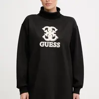 Šaty Guess CARMEN černá barva, mini, oversize, V5YK07 KCX22