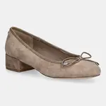 Semišové lodičky Steve Madden Cherisher béžová barva, na podpatku, 11003890