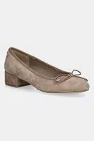 Semišové lodičky Steve Madden Cherisher béžová barva, na podpatku, 11003890