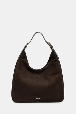 Kožená kabelka MICHAEL Michael Kors NOLITA hnědá barva, 30F4GY5H3T
