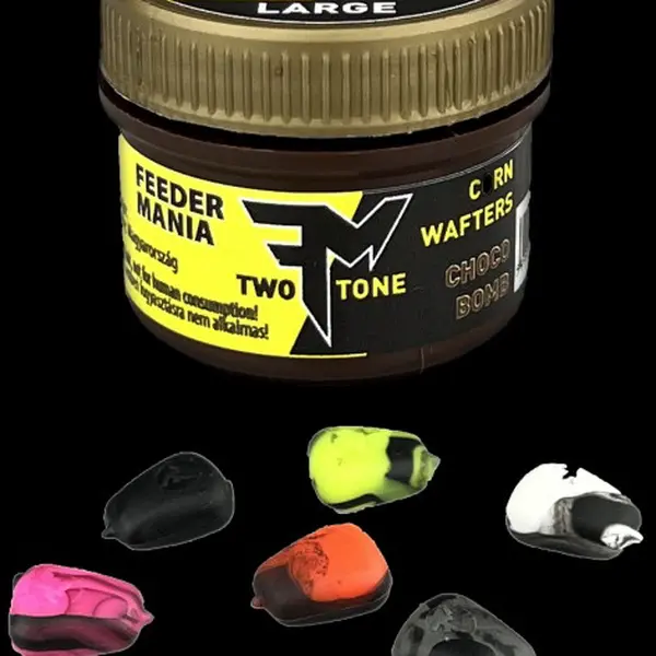 Feedermania corn wafter two tone dark series 9 ks l - choco bomb