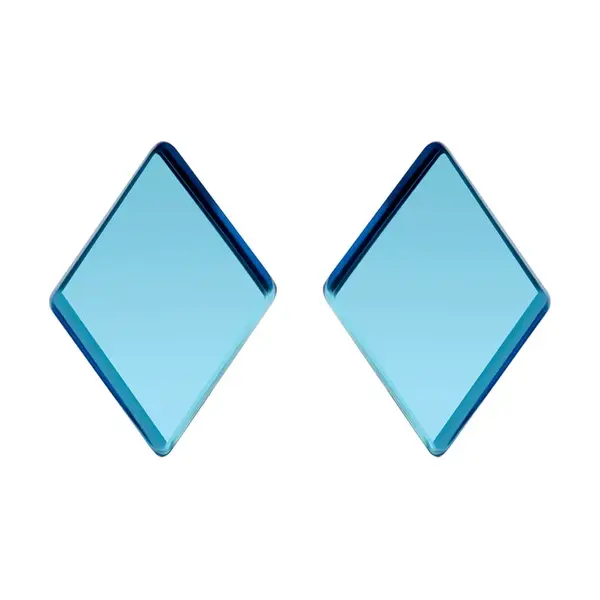 Preciosa Ocelové náušnice Fragmentum s modrým kříšťálem 7375 67