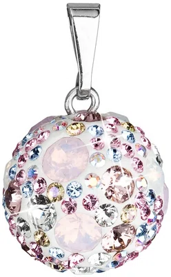 Evolution Group - Pavona Stříbrný přívěsek s krystaly Swarovski 34081.3 Magic rose