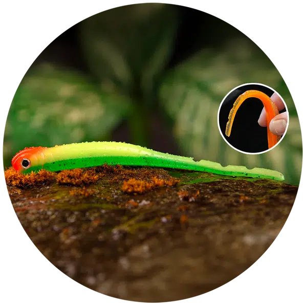 Redbass smáček big snake fluo/green rh uv color - 20 cm 24,5 g