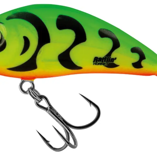 Salmo wobler rattlin’ hornet shallow green tiger - 4,5 cm - 5,5 g