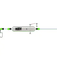 Madcat návazec adjustable river rigs nose clip triple 250 cm 1,3 mm 165 lb - s 2/0 20 g