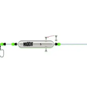 Madcat návazec adjustable river rigs nose clip triple 250 cm 1,3 mm 165 lb - s 2/0 20 g