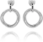 Modesi Stříbrné náušnice se zirkony M23042
