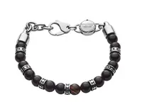 Diesel Pánský korálkový náramek s ocelovými ozdobami DX1163040