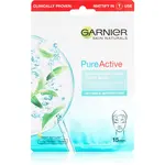 Garnier Pure Active plátýnková maska s čisticím efektem 28 g