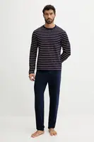 Pyžamo Lacoste pánské, tmavomodrá barva, 4H0624