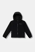 Dětská mikina Columbia Arctic Peak černá barva, s kapucí, hladká, 2134921