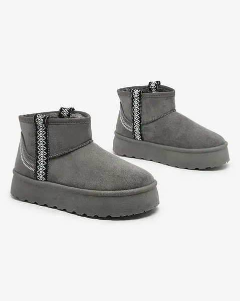 Resti Women's short boots a'la snow boots with ornament Erititta