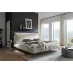 MID.YOU ČALOUNĚNÁ POSTEL, 180/200 cm, krémová, černá