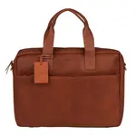 Kožená taška na notebook Burkely River - koňak