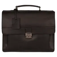 Pánska kožená aktovka Burkely Scott - černá