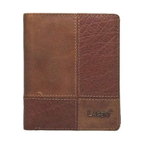 Pánska kožená peňaženka Lagen Apolo - hnedá