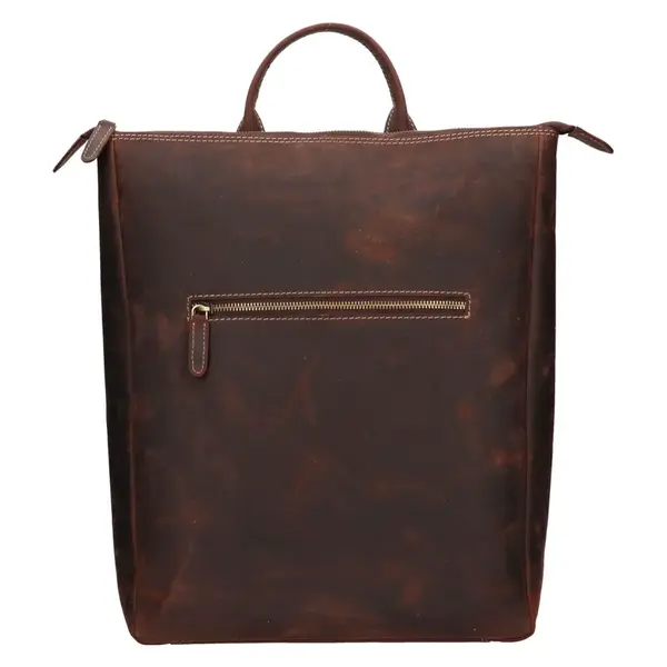 Kožený batoh HGL City - hnedá