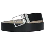 Čierny kožený pánsky opasok Calvin Klein Vitel