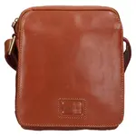 Pánska kožená taška cez rameno Lagen Ponten - koňak