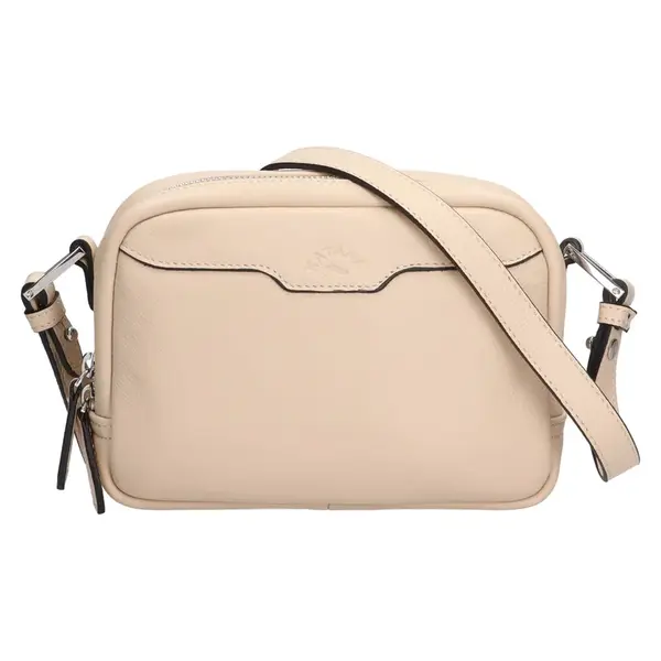 Kožená dámska crosbody kabelka Katana Isolde - béžová