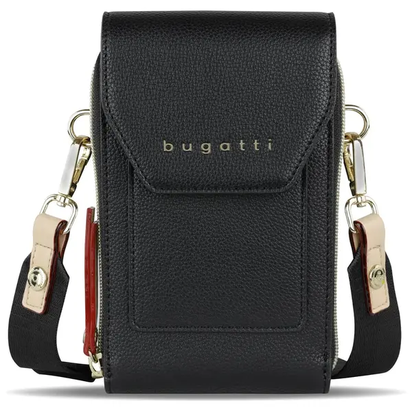 Dámská kabelka na telefon a doklady Bugatti Aldea - černá