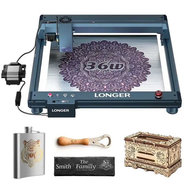 LONGER Laser B1 30W Laser Engraver Cutter 6-core Laser Head 33-36W Power Output 450 x 440mm Engraving Area