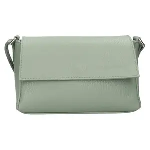 Dámská kožená crossbody kabelka Italia Darina - zelená