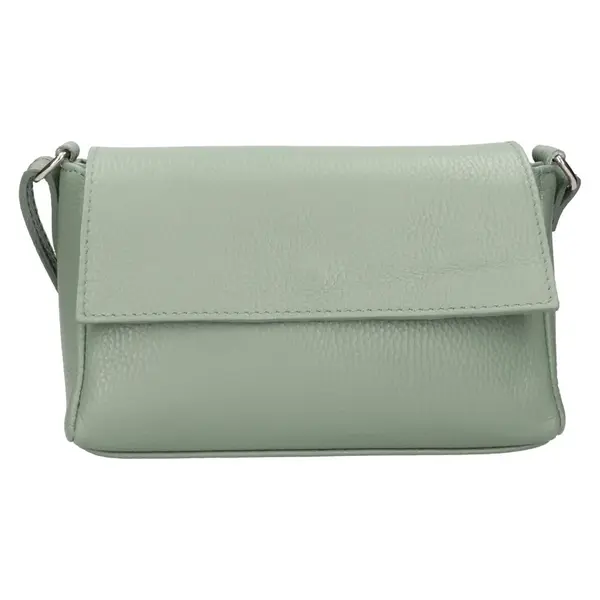 Dámská kožená crossbody kabelka Italia Darina - zelená